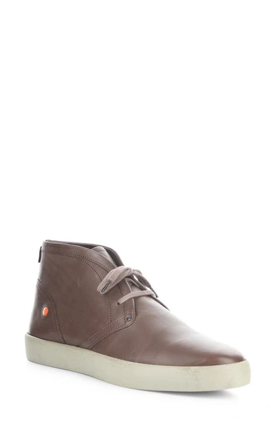 Shop Softinos By Fly London Rusk Sneaker In Dark Brown Washed Leather