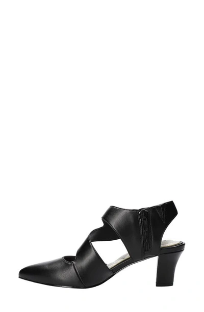 Easy Street Venue Strappy Pump In Black/ Gore