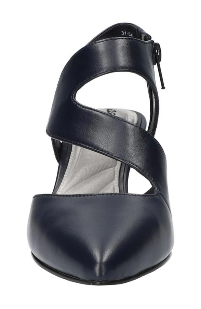 Easy Street Venue Strappy Pump In Navy/ Gore