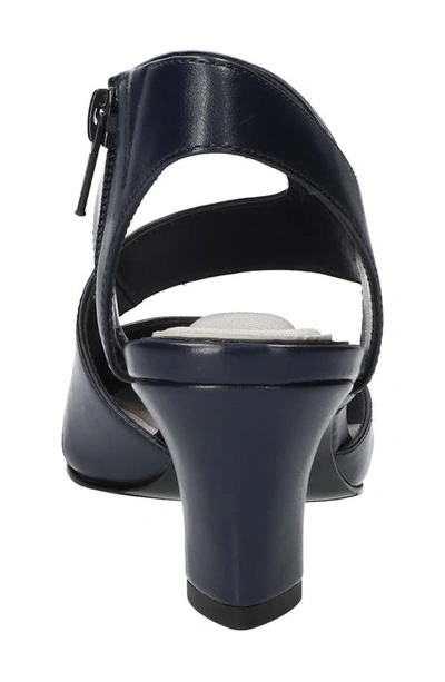 Easy Street Venue Strappy Pump In Navy/ Gore