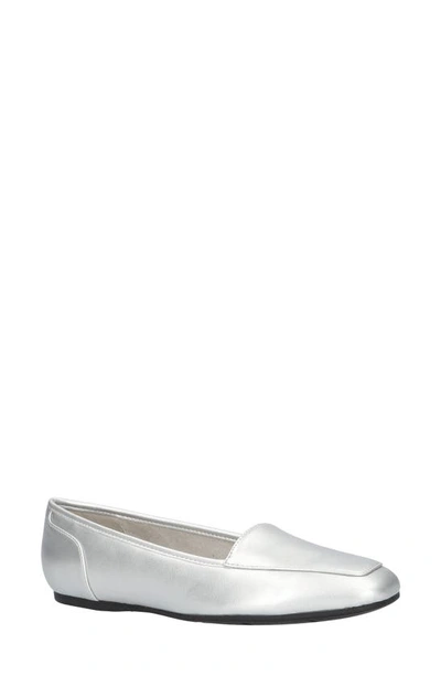 Shop Easy Street Thrill Loafer In Silver
