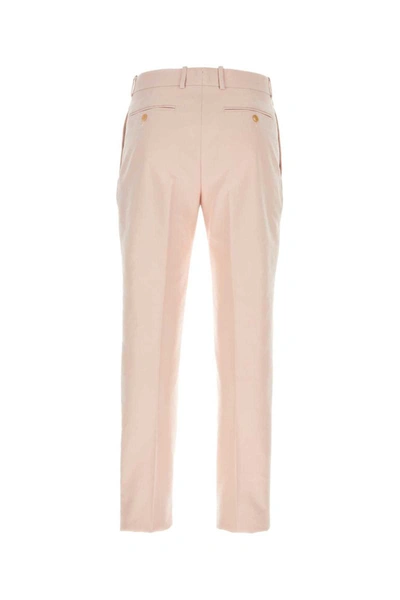 Alexander Mcqueen Delicate Hue Twill Pant In Pink