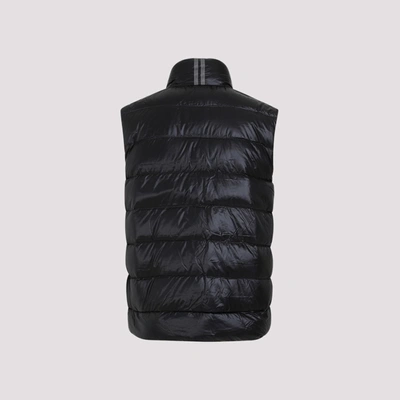 Shop Canada Goose Crofton Vest Wintercoat In Black