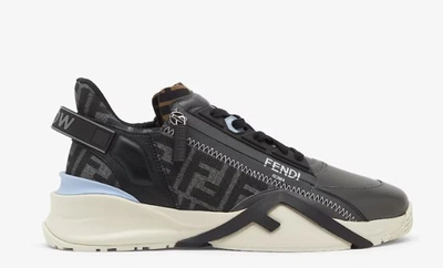 Shop Fendi Sneaker " Flow" In Black