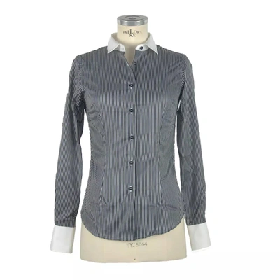 Shop Made In Italy Cotton Women's Shirt In Black