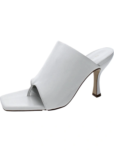Shop Gia X Pernille Teisbaek Perni 02 Womens Leather Slip-on Mules In White