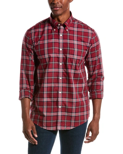 Shop Brooks Brothers Regular Fit Shirt In Red