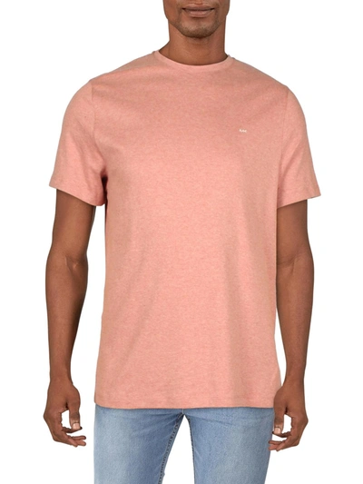 Shop Michael Kors Mens Heathered Crewneck T-shirt In Multi