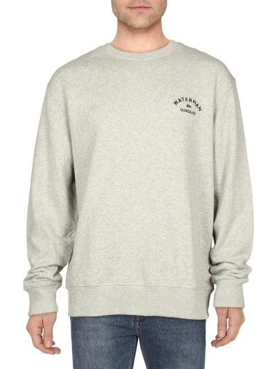 Shop Quiksilver Waterman Collection Mens Crewneck Pullover Sweatshirt In Multi