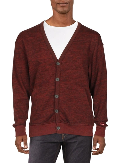 Shop Levi's Mens Button Down Marled Cardigan Sweater In Multi