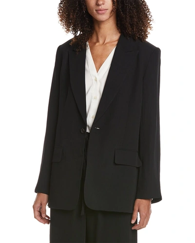 Shop A.l.c A. L.c. Satin Back Crepe Bishop Ii Jacket In Black