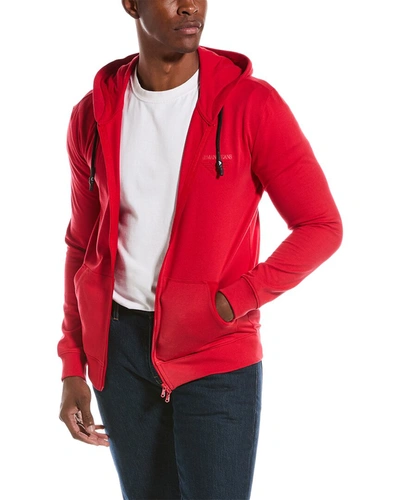 Shop Armani Exchange Track Jacket In Red