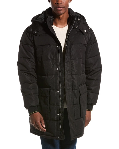 Armani Exchange Heavyweight Coat In Black