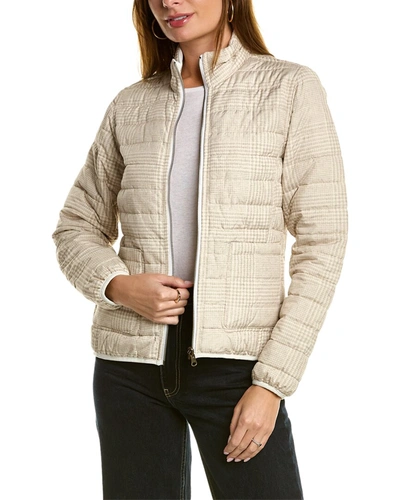 Shop Brooks Brothers Reversible Puffer Jacket In Brown