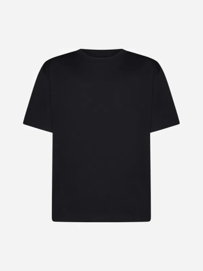 Shop Studio Nicholson Cotton T-shirt In Black
