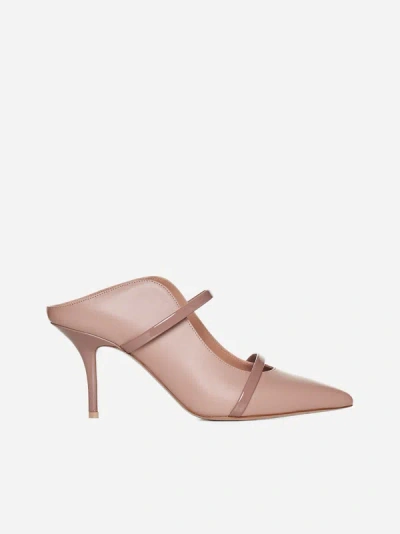 Shop Malone Souliers Maureen Nappa Leather Mules In Pink