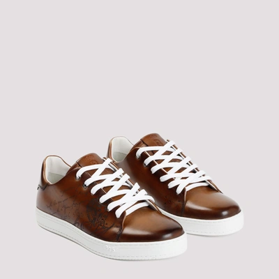 Shop Berluti Scritto Sneakers Shoes In Brown
