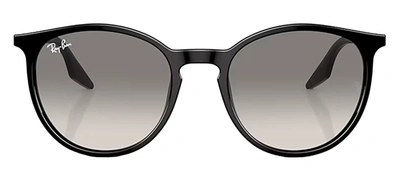 Shop Ray Ban Rb2204 901/32 Round Sunglasses In Grey