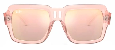 Shop Ray Ban Rb4408 67286x Oversized Square Sunglasses In Pink