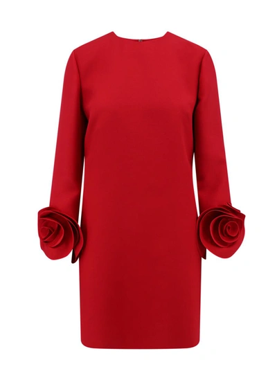 Shop Valentino Dress In Red