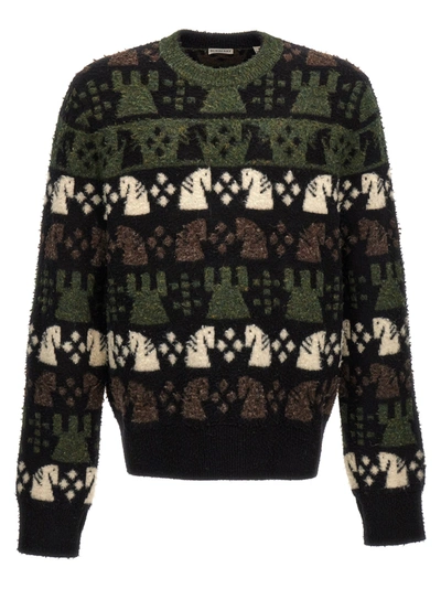Shop Burberry Chess Sweater Sweater, Cardigans Multicolor
