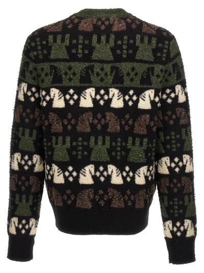 Shop Burberry Chess Sweater Sweater, Cardigans Multicolor