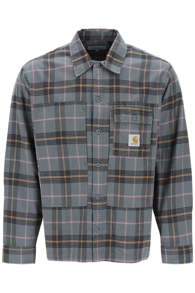 Shop Carhartt Hadley Flannel Shirt With Check Motif