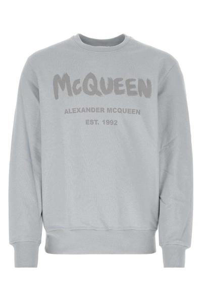 Shop Alexander Mcqueen Sweatshirts In Grey