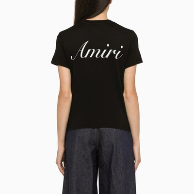 Shop Amiri Crew-neck T-shirt In Black