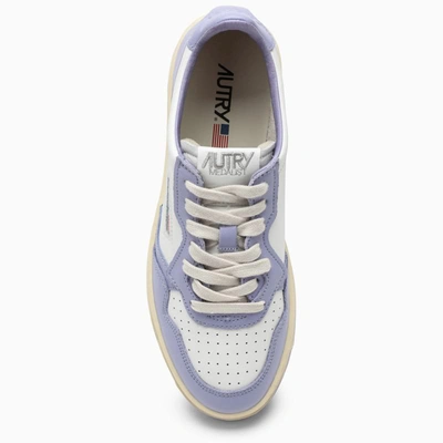 Shop Autry Medalist Sneakers In Lavender/white In Purple