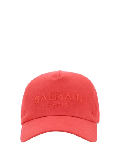 Shop Balmain Hats E Hairbands In Meu Coquelicot/coqueliquot
