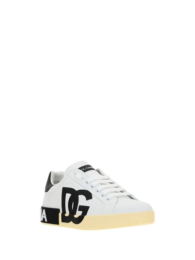 Shop Dolce & Gabbana Sneakers In Bianco/nero