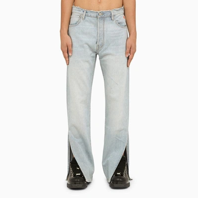Shop Erl Levi's X  Straight 501 Denim Jeans In Blue