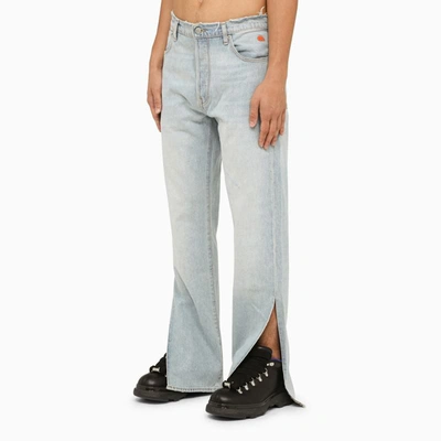 Shop Erl Levi's X  Straight 501 Denim Jeans In Blue