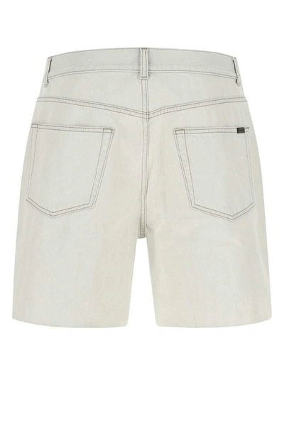 Shop Saint Laurent Shorts In White