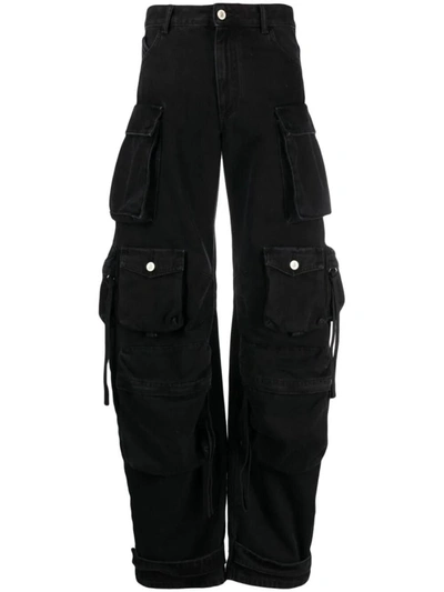 Shop Attico The  Fern Long Cargo Trousers Clothing In Black