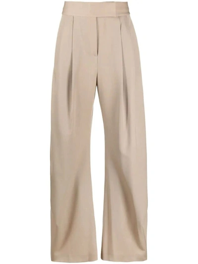 Shop Attico The  Gary Wide Leg Trousers Clothing In Brown