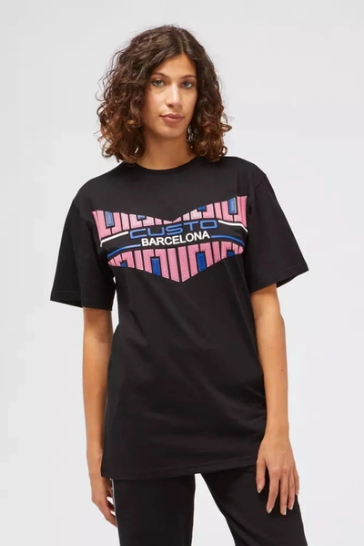 Shop Custo Barcelona Cotton Tops & Women's T-shirt In Black