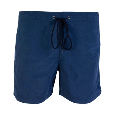 Shop Malo Navy Swim Men's Short In Blue