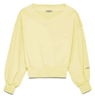 Shop Hinnominate Cotton Women's Sweater In Yellow