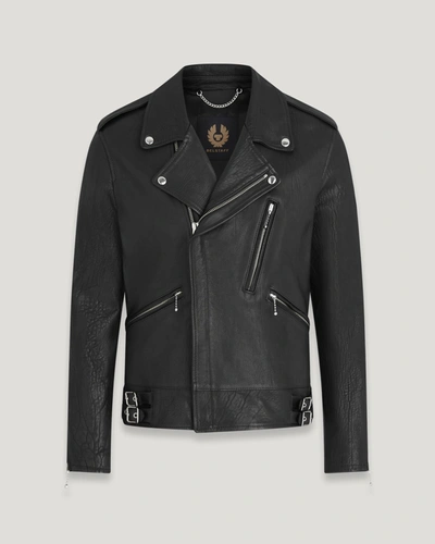 Shop Belstaff Rider Jacket In Black