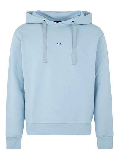 Shop Apc A.p.c. Larry Hoodie Clothing In Blue