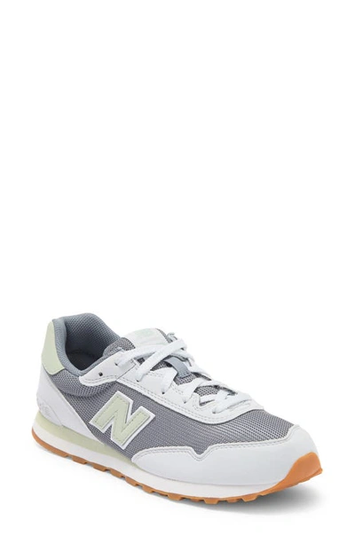 Shop New Balance Kids' 515 Sneaker In Steel/ Silver Moss