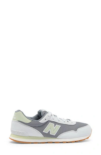 Shop New Balance Kids' 515 Sneaker In Steel/ Silver Moss