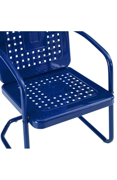 Crosley Radio Bates 2-piece Cantilever Outdoor Chair Set In Navy Gloss