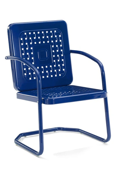 Crosley Radio Bates 2-piece Cantilever Outdoor Chair Set In Navy Gloss