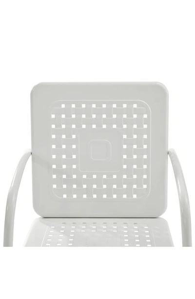 Crosley Radio Bates 2-piece Cantilever Outdoor Chair Set In White Gloss