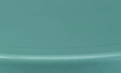 Crosley Radio Griffith Metal Round Side Table In Pastel Blue Satin