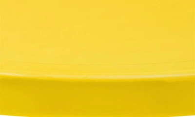 Crosley Radio Griffith Metal Round Side Table In Bright Yellow Gloss