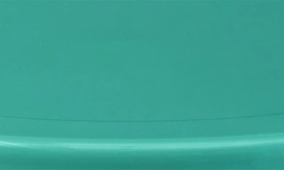 Crosley Radio Griffith Metal Round Side Table In Turquoise Gloss
